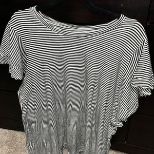 Black and White Striped Tee